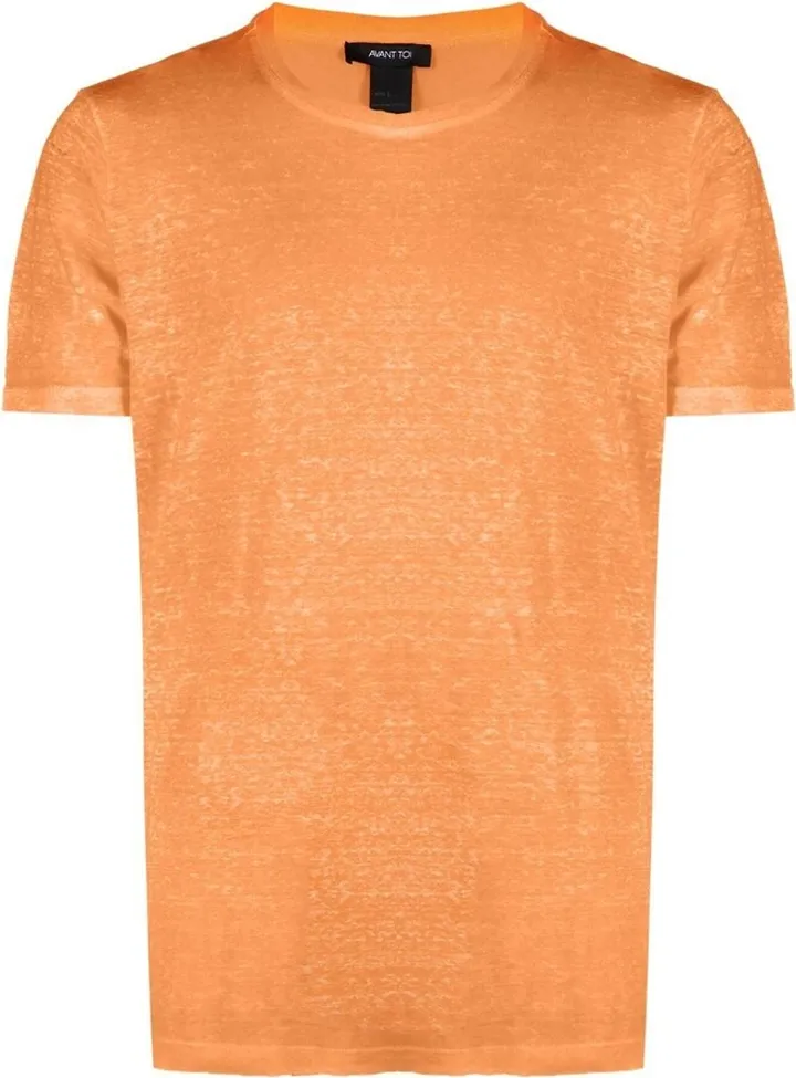 crew neck linen T-shirt