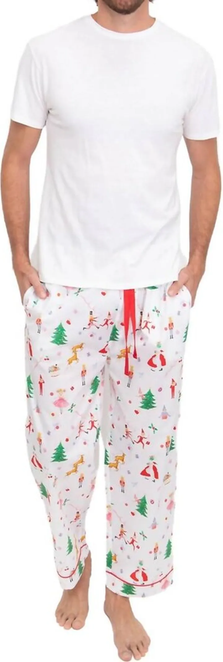 Men'S Kathy Hilton Christmas Magic Pj Pants in White