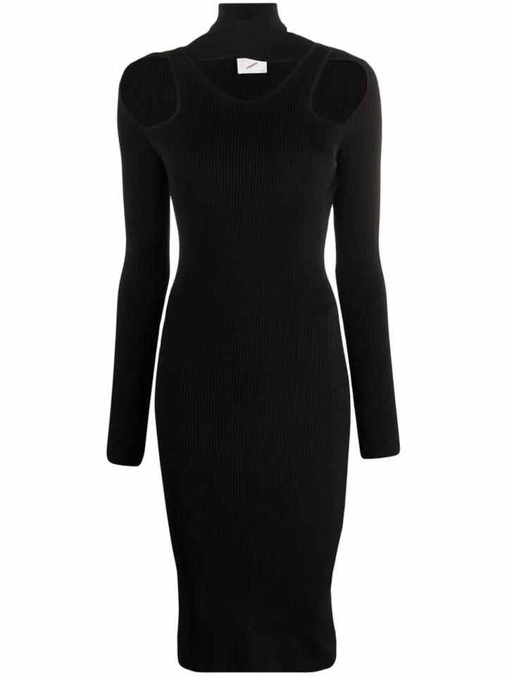 Cut-Out Knit Dress