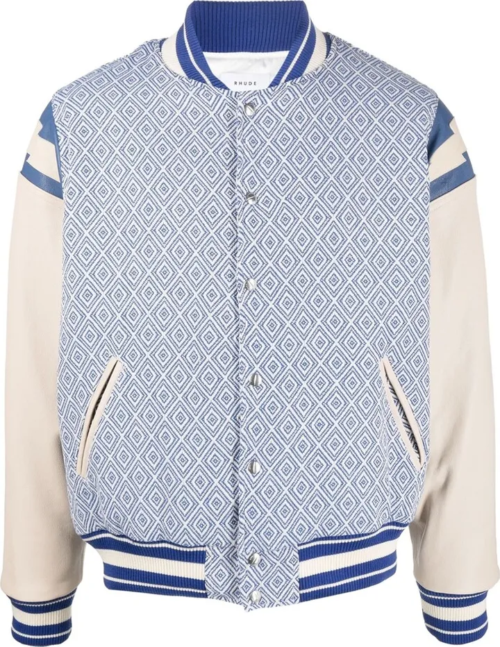 Jacquard Lightning bomber jacket