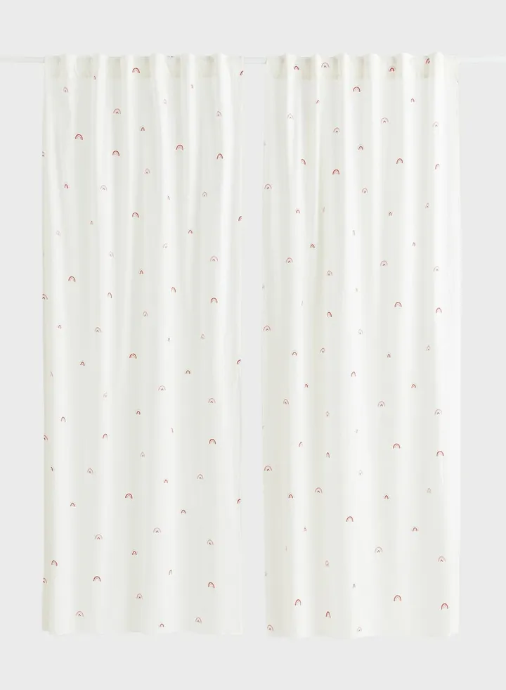 2-Pack Patterned Cotton Curtains-120X250