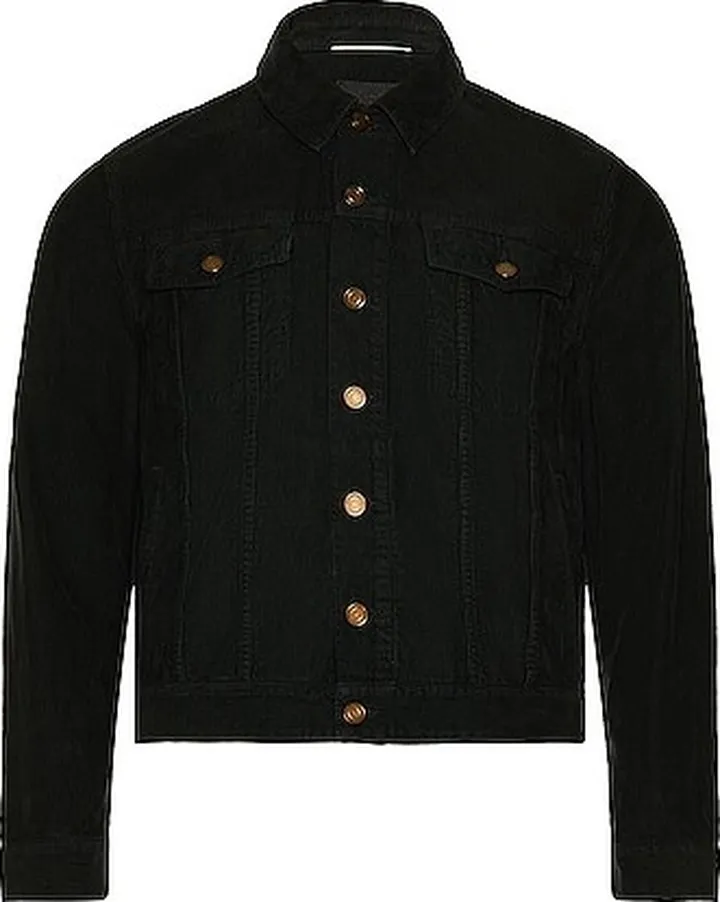 Saint Laurent Desclassic Denim Jacket in Black