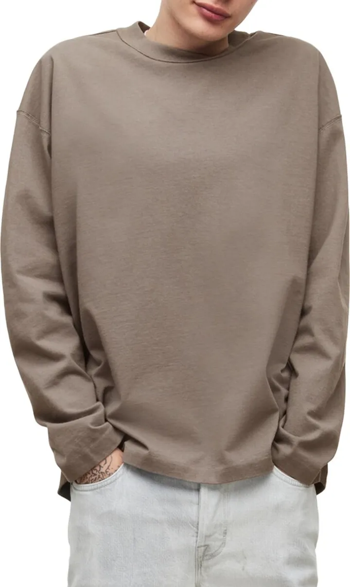 Isac Long Sleeve Cotton T-Shirt