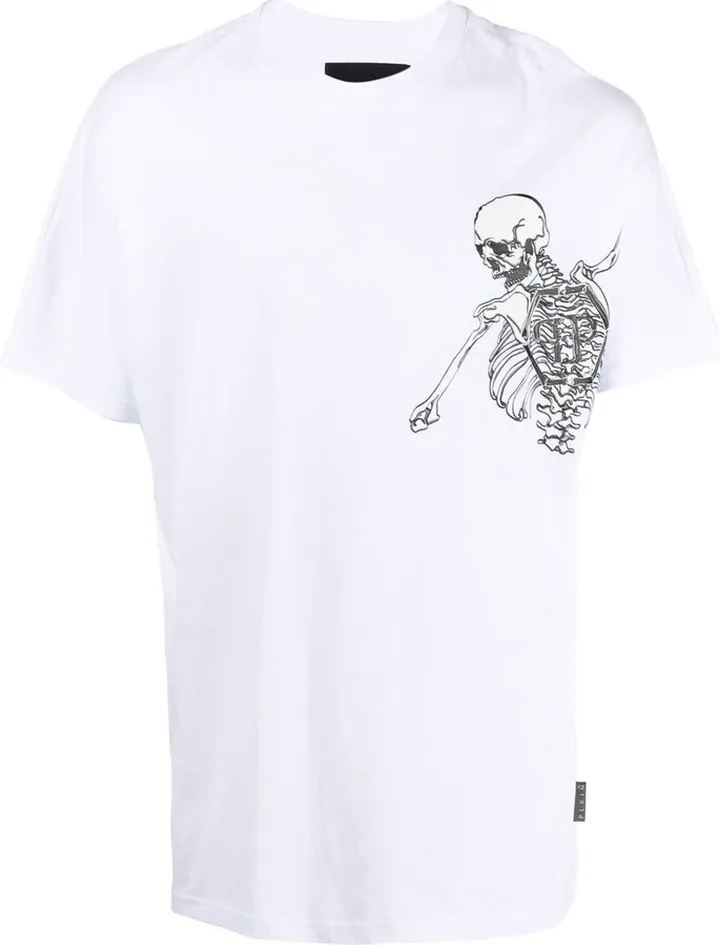 skeleton-print T-shirt