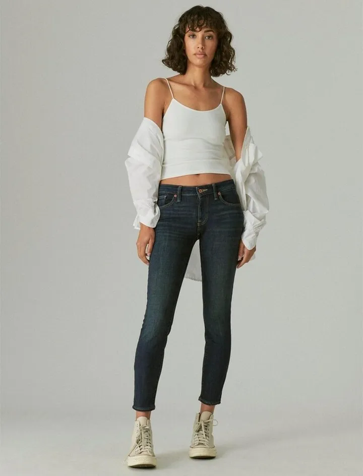 Lucky Brand Women's Low Rise Lolita Skinny Jean - Dark Blue 26 x 27
