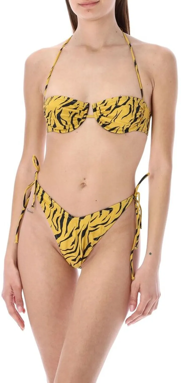 Reina Olga Penny Side Tied Bikini Set