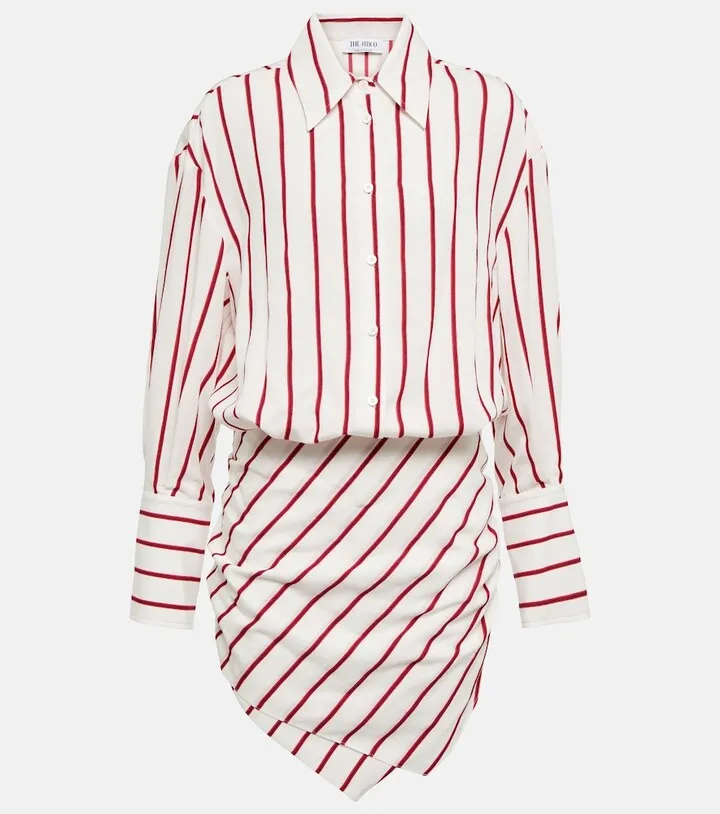 Hatty striped shirt dress