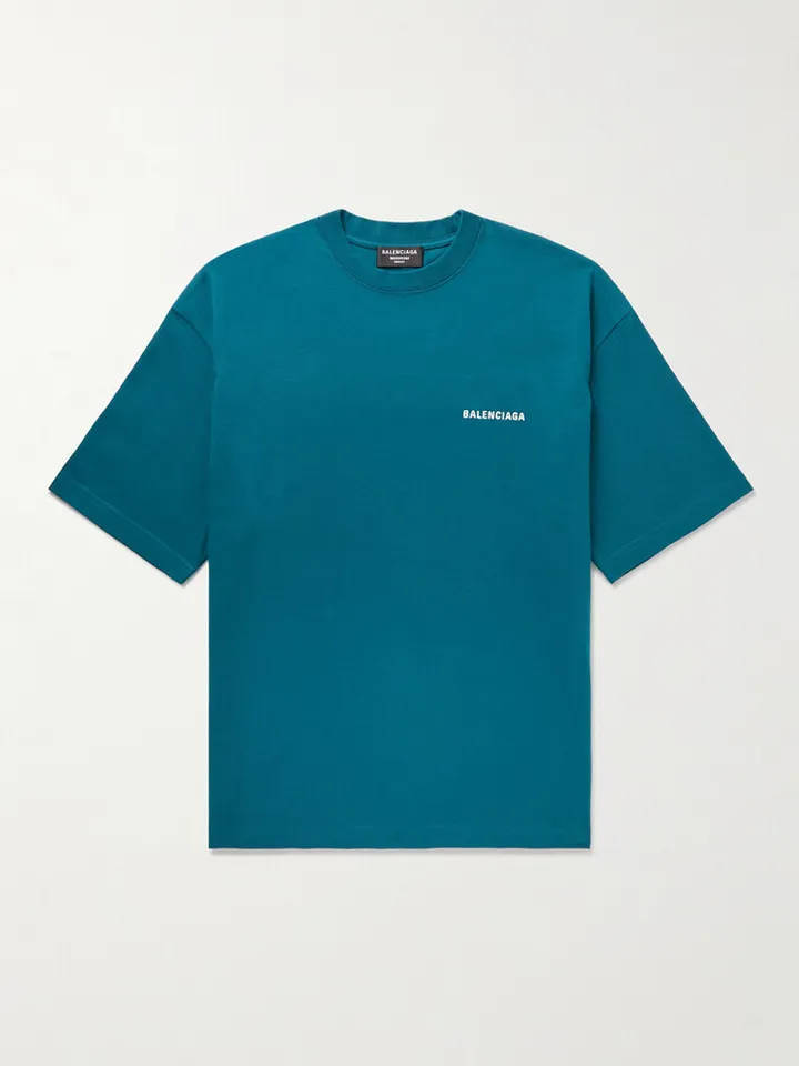 Oversized Logo-Embroidered Cotton-Jersey T-Shirt