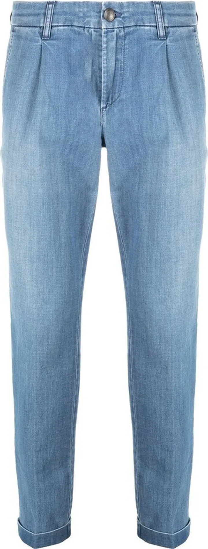 Capri turn-up hem trousers