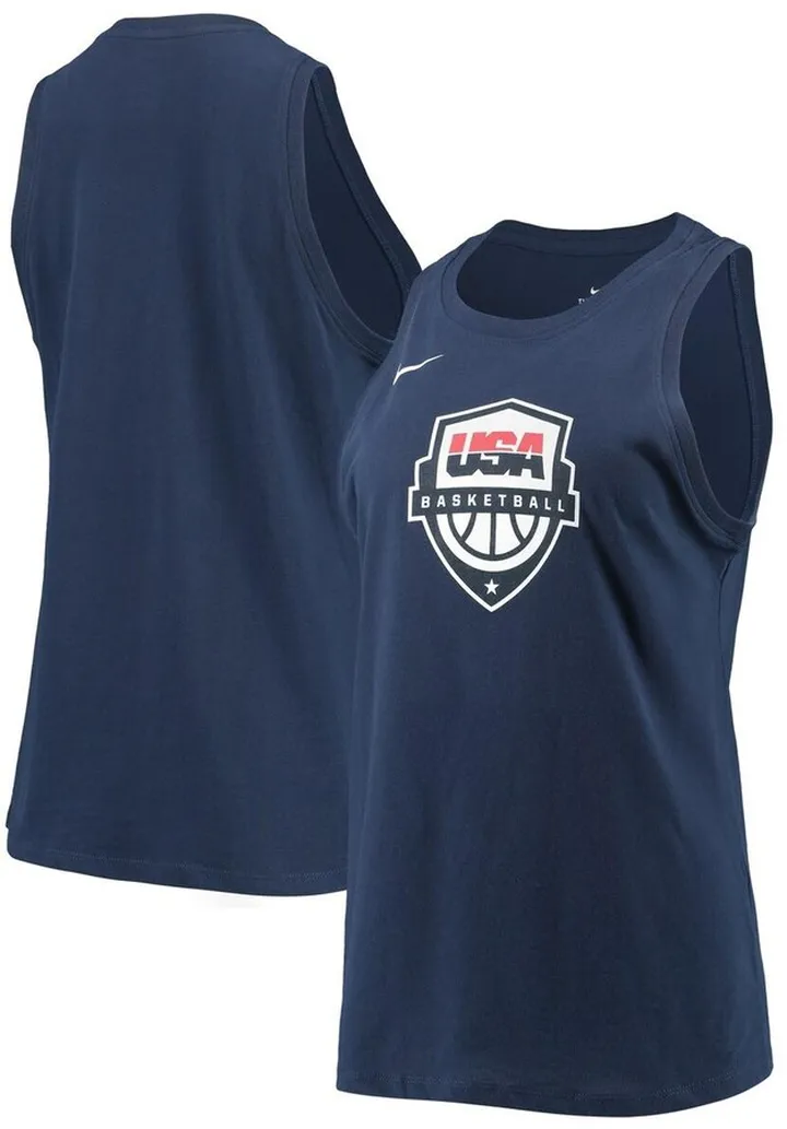 Women's Nike Navy Usa Basketball Performance Tank Top