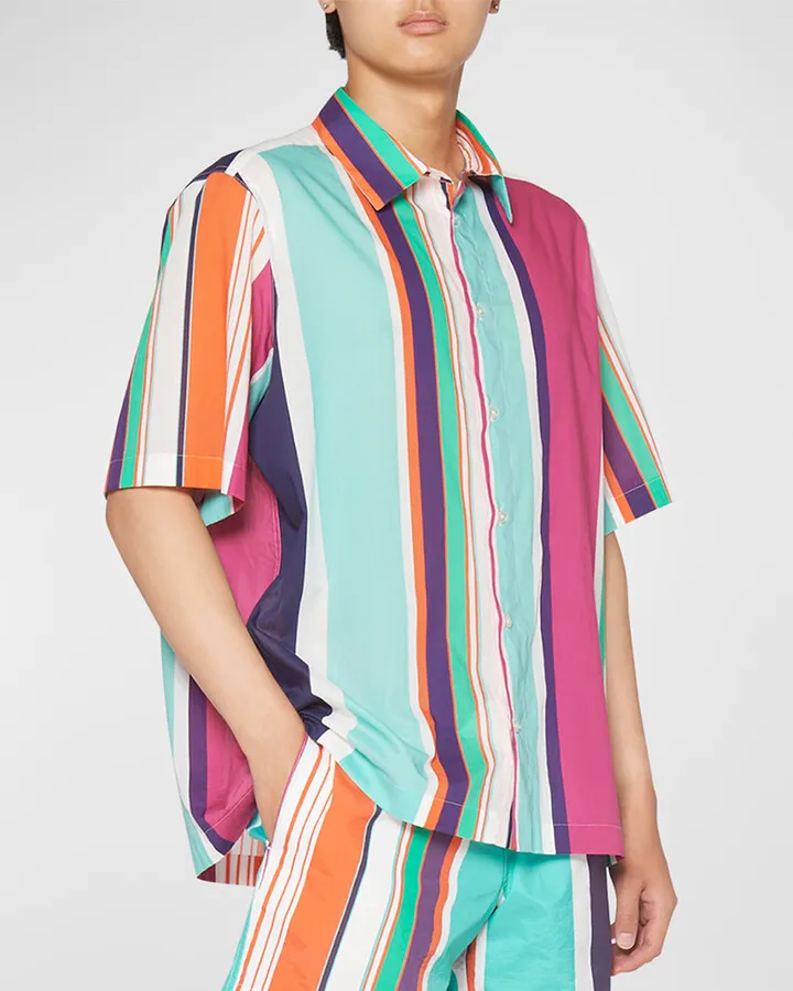 Men's Multi-Stripe Sport Shirt