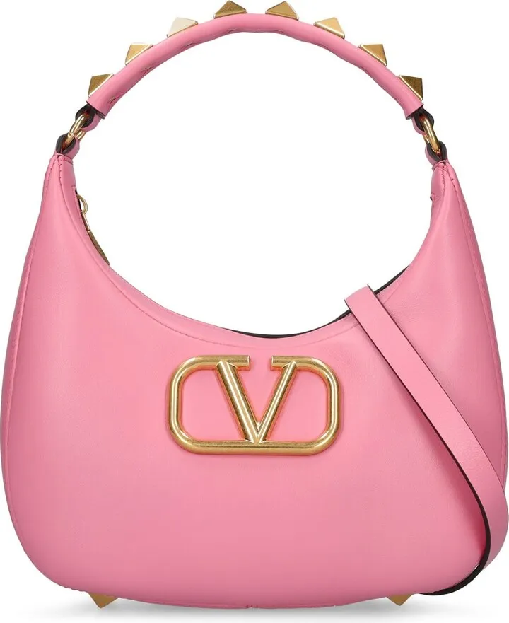 Stud Sign hobo leather bag