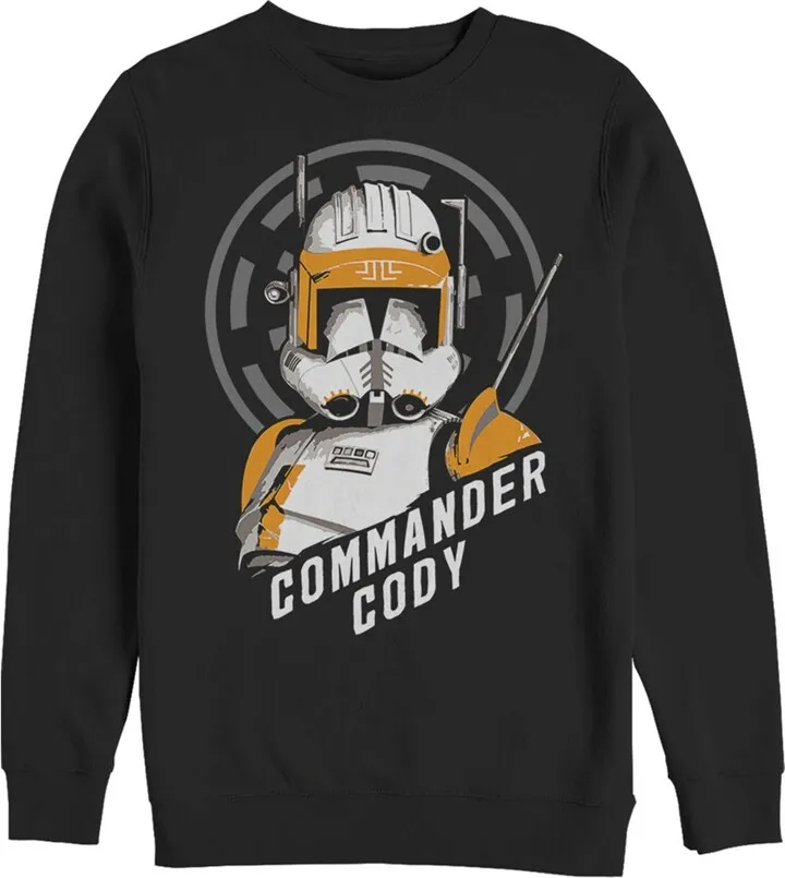 Men's Star Wars: The Clone Wars Commander Cody Bust Logo Sweatshirt - Black - 2X Large