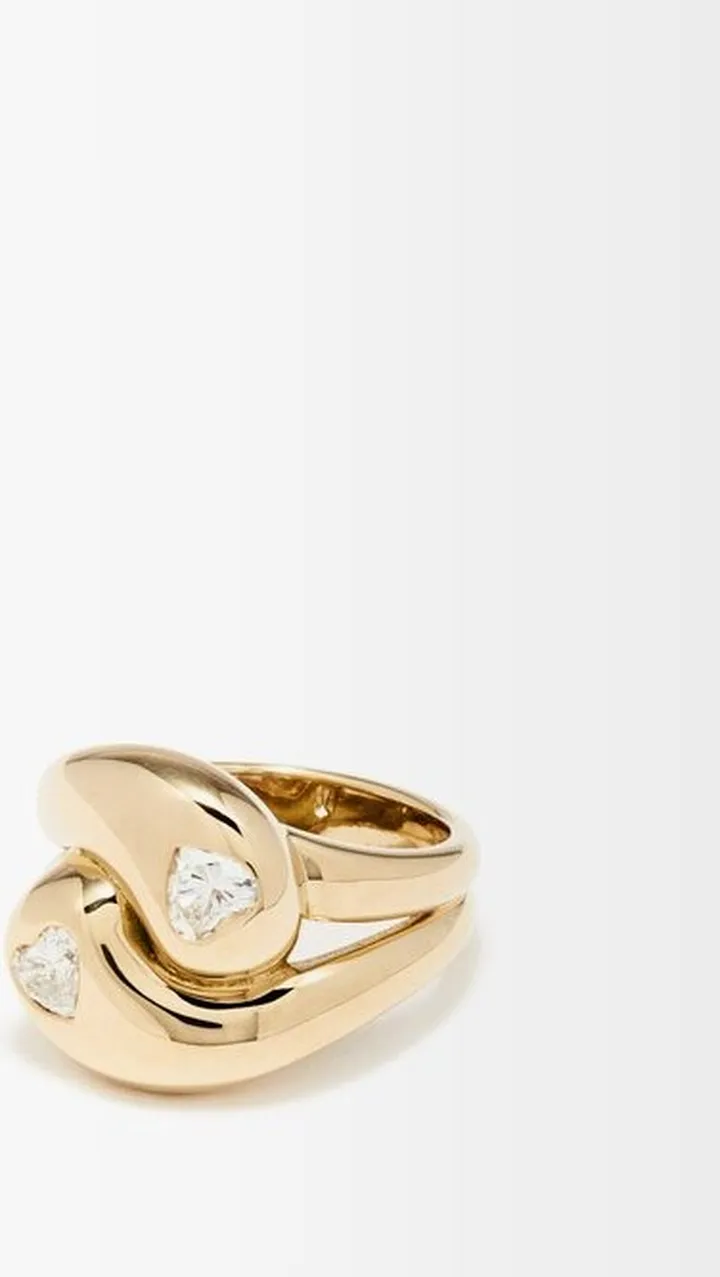 Knot Heart Diamonds Diamond & 18kt Gold Ring