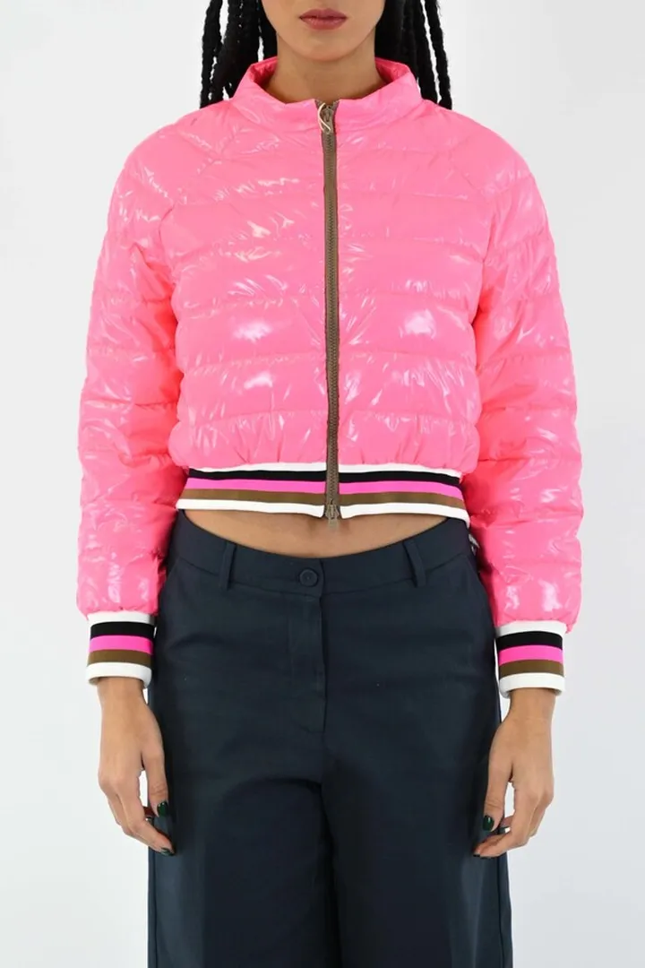 Glossy Bomber Jacket