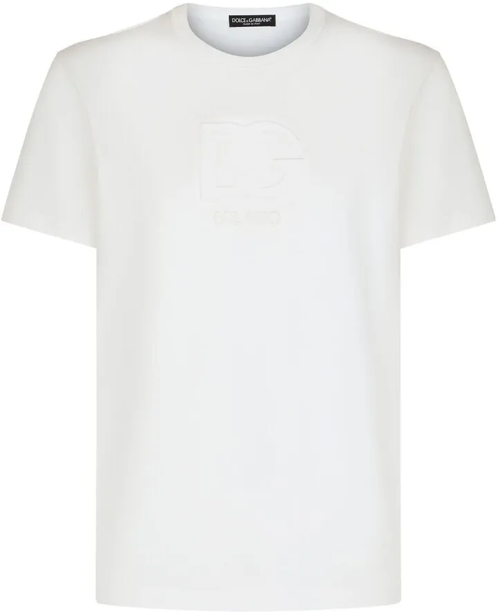 embossed logo cotton T-shirt