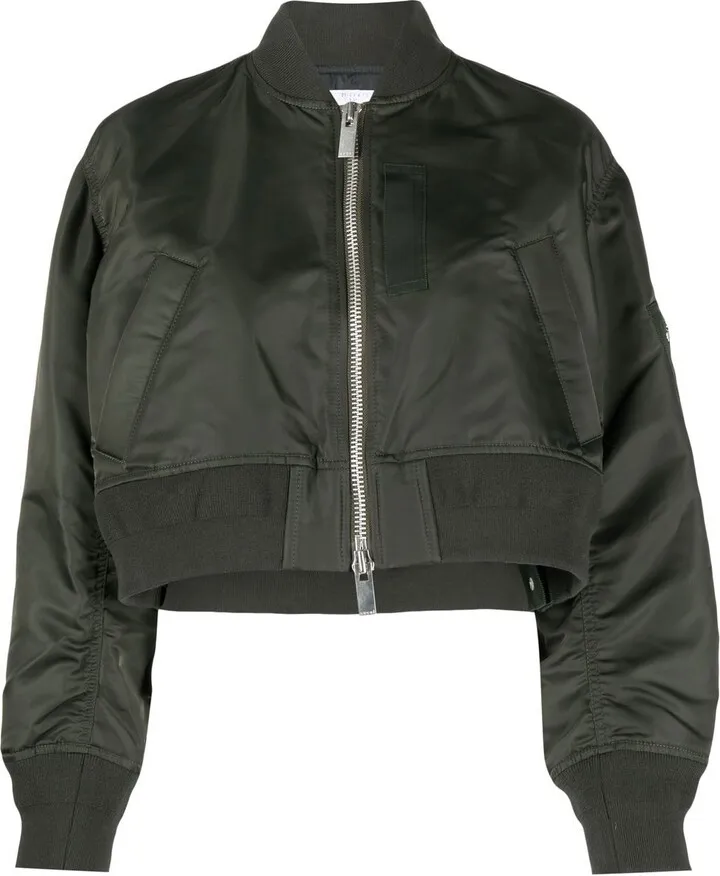 Cropped Bomber Jacket
