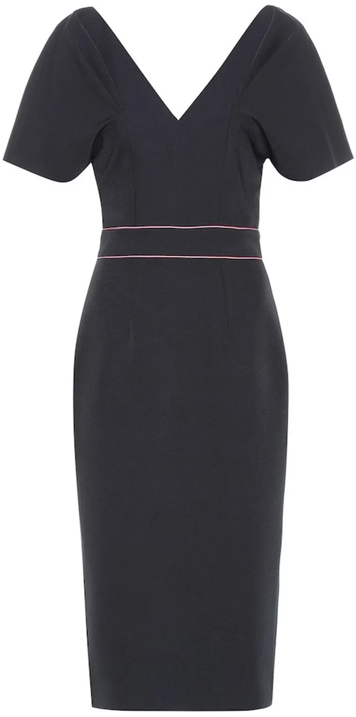 Tiana crepe midi dress