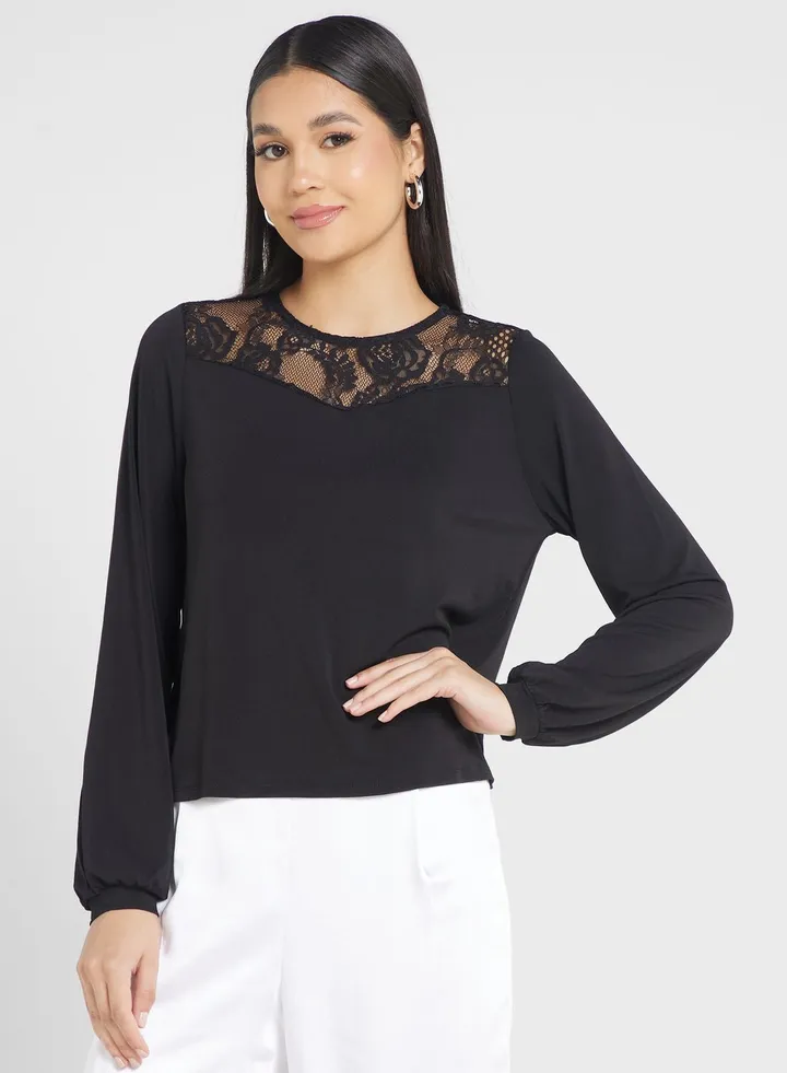 Lace Detail Top