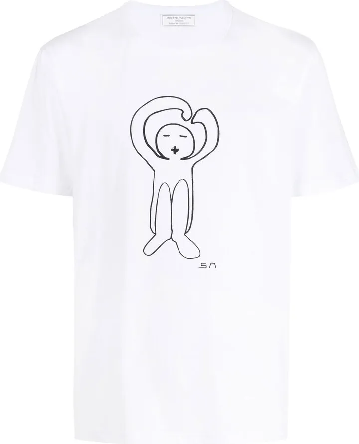 graphic-print shirt-sleeve T-shirt