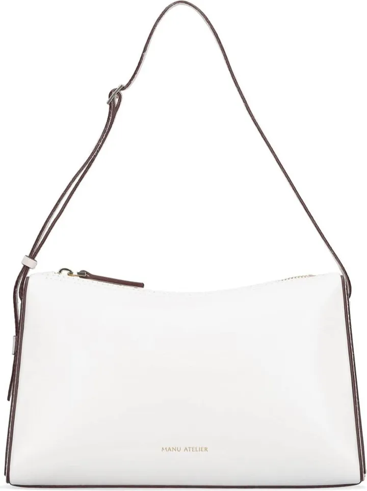 Prism leather & suede shoulder bag