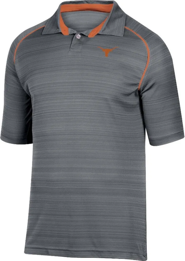 NCAA Texas Longhorns Men's Faded Stripes Sleeve Polo Shirt - S