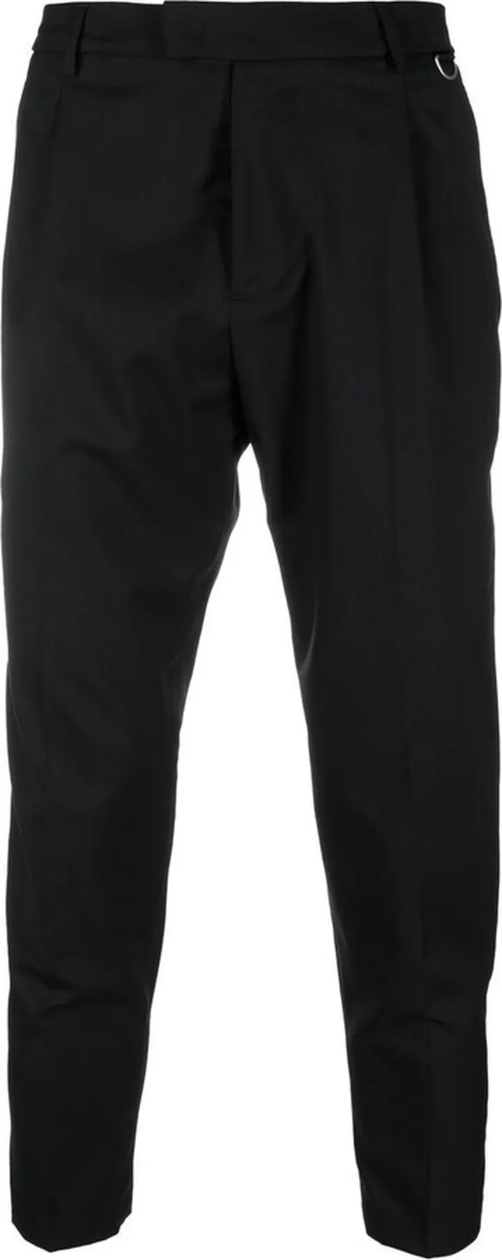 Straight-Leg Cropped Trousers