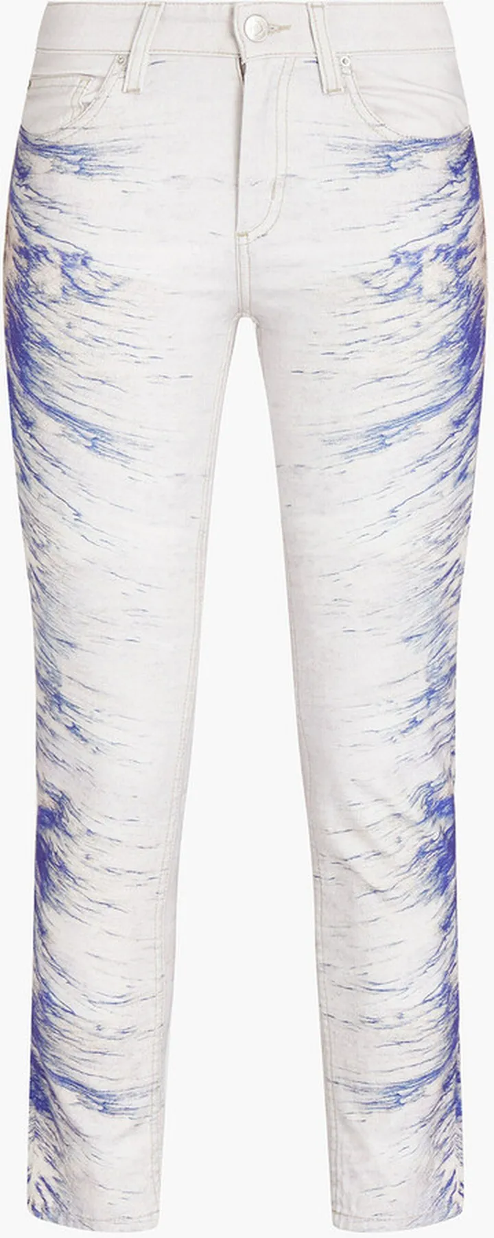 Nedira printed mid-rise skinny jeans