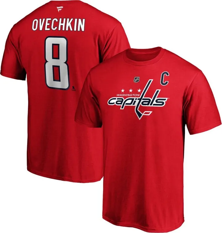 Lids Men's Fanatics Branded Alexander Ovechkin Washington Capitals Team Authentic Stack T-Shirt