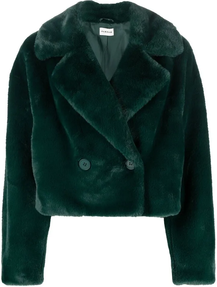 Cropped Faux-Fur Jacket
