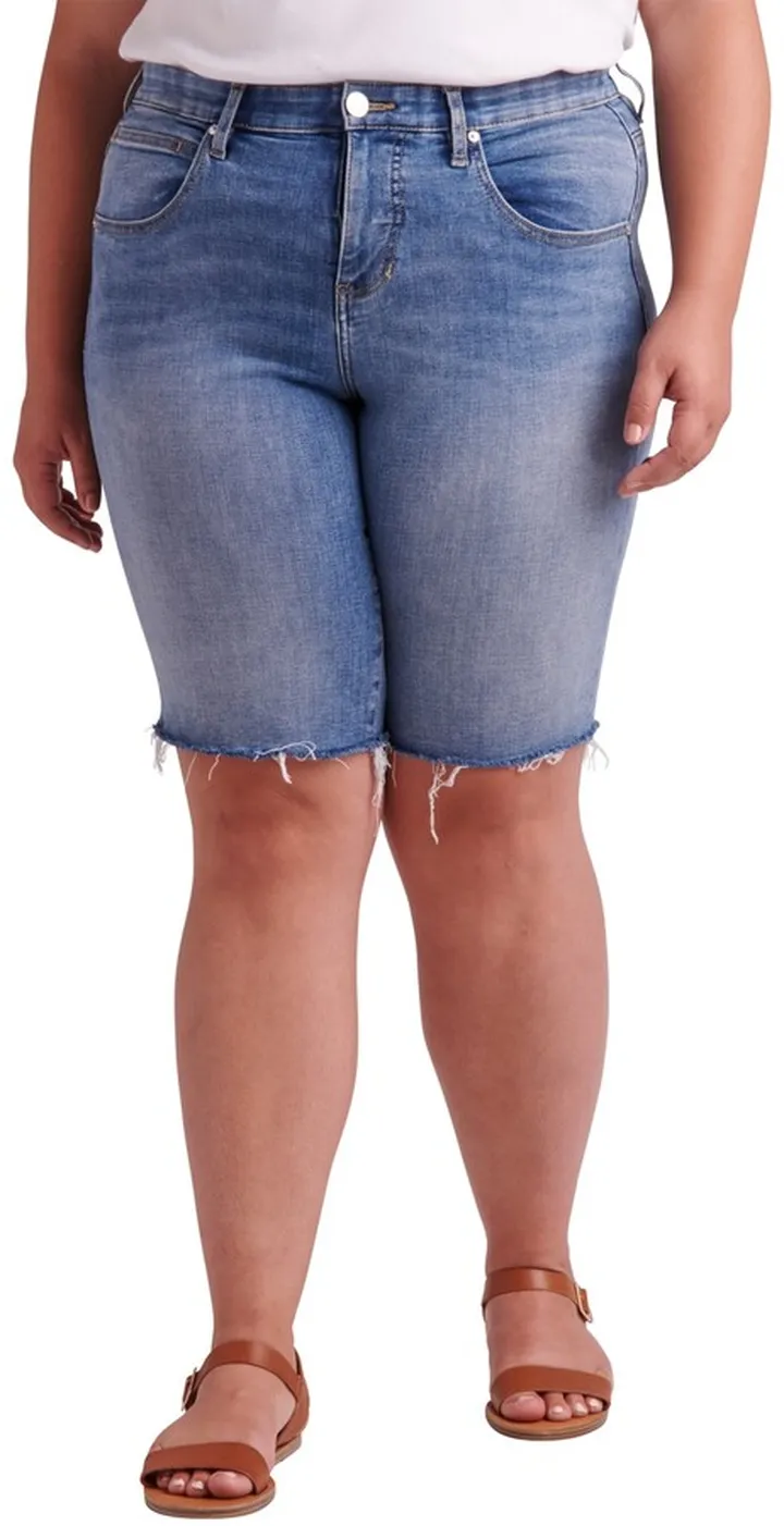 Plus Size Cecilia Mid Rise Bermuda Shorts