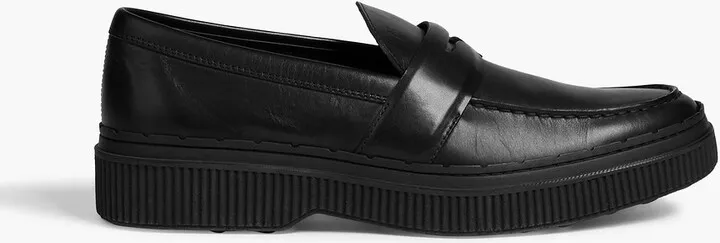Gomma leather penny loafers