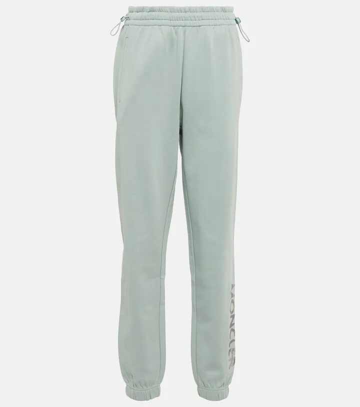 Cotton-blend jersey sweatpants