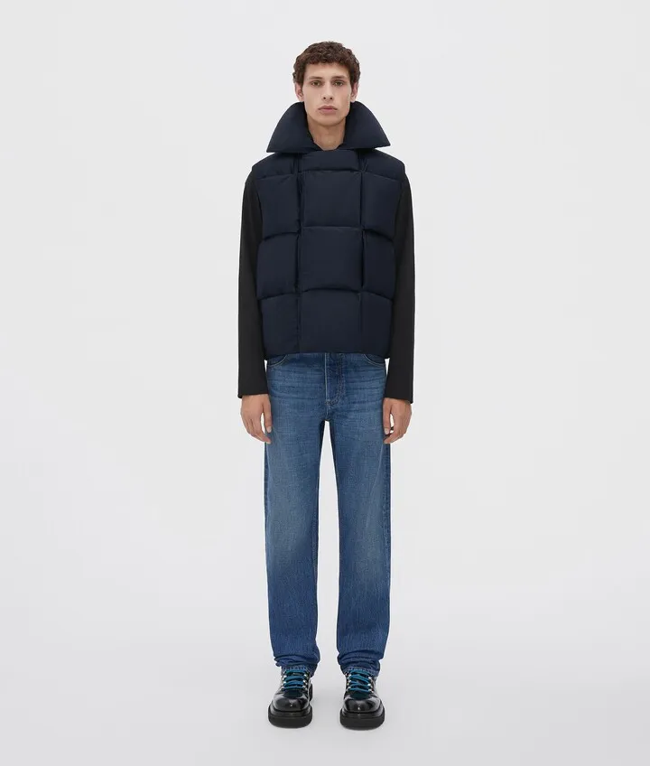 Padded Nylon Intreccio Gilet