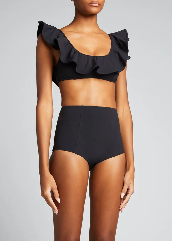 Azores Ruffle Bikini Top