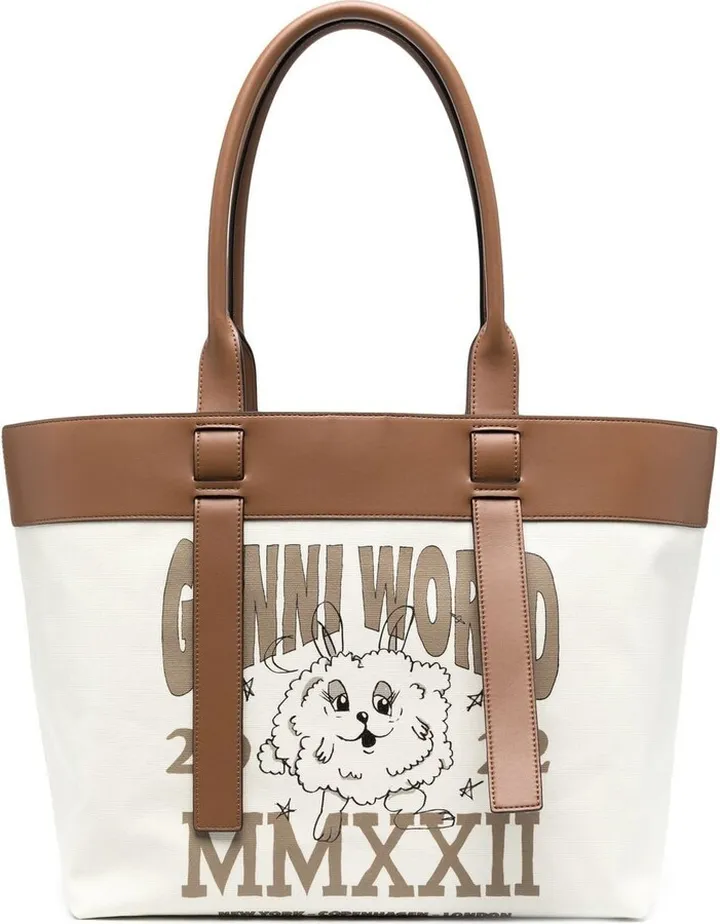 Graphic-Print Tote Bag