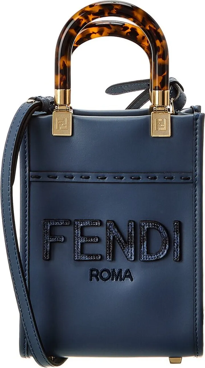 Fendi Sunshine Mini Leather Tote