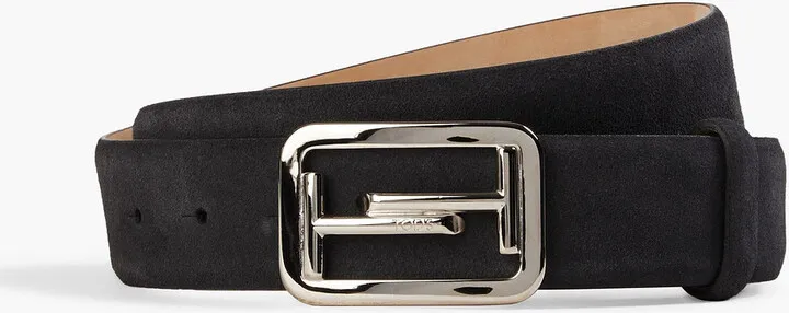 Double T suede belt