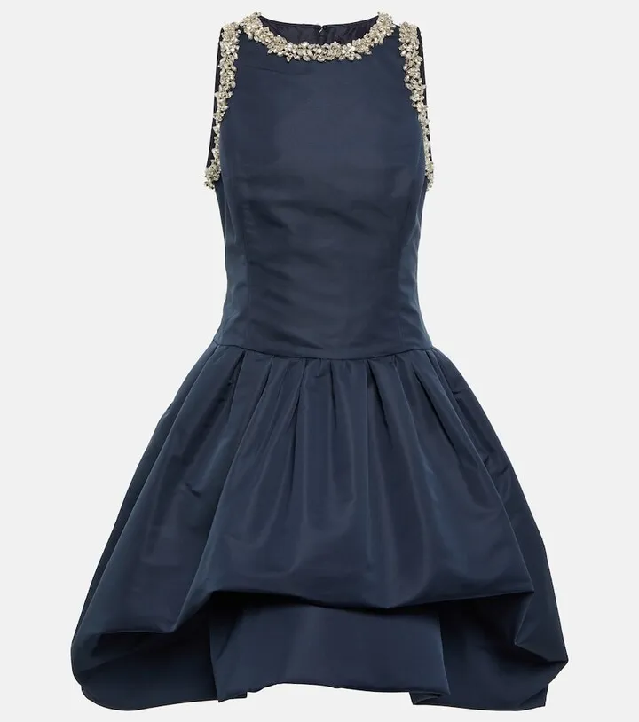 Crystal-embellished minidress