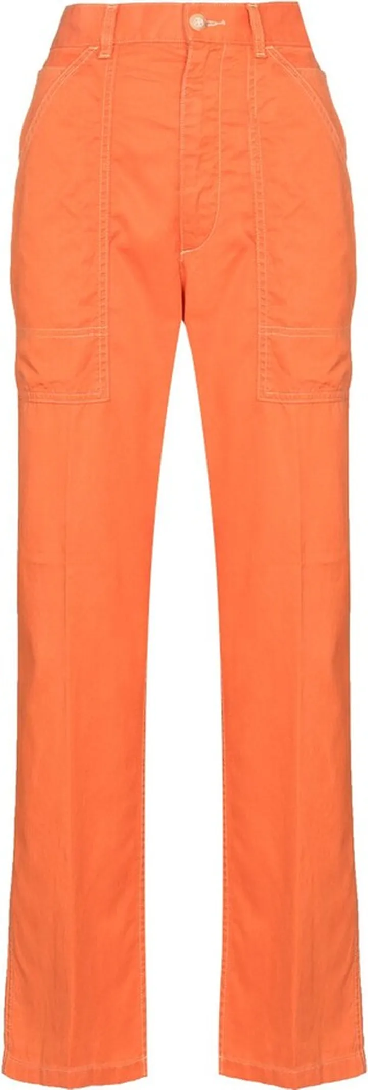 Twill Straight-Leg Utility Trousers