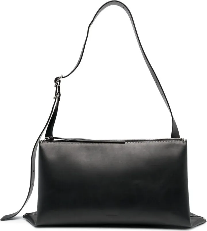Black Medium Leather Shoulder Bag