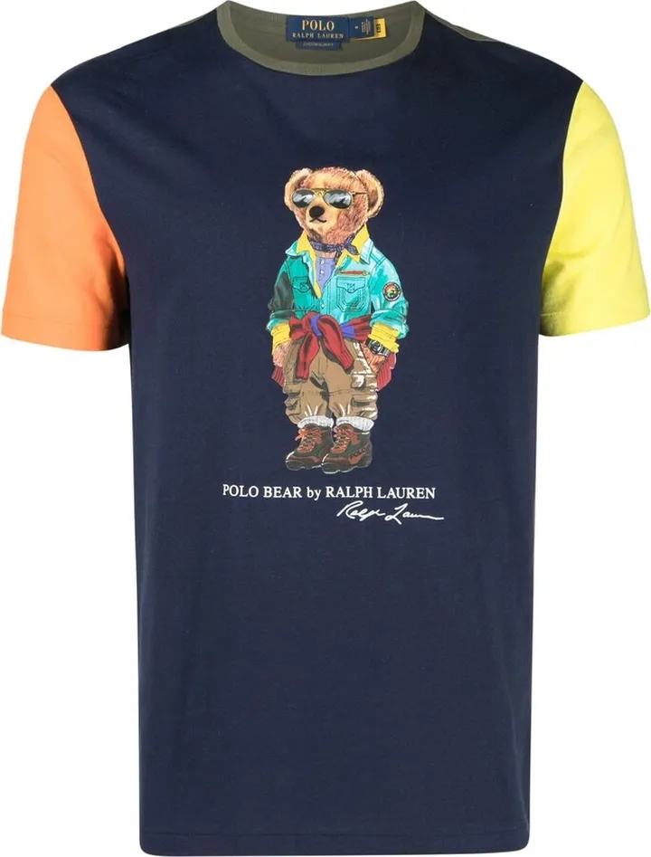 Blue Polo Bear Cotton T-Shirt