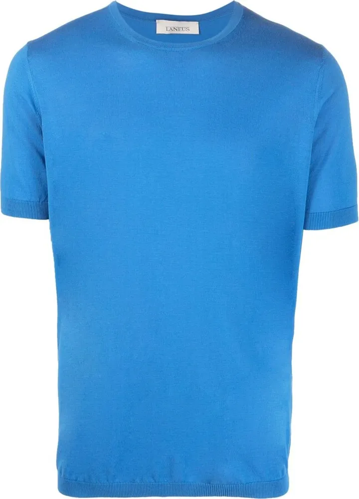 cotton-silk-blend T-shirt