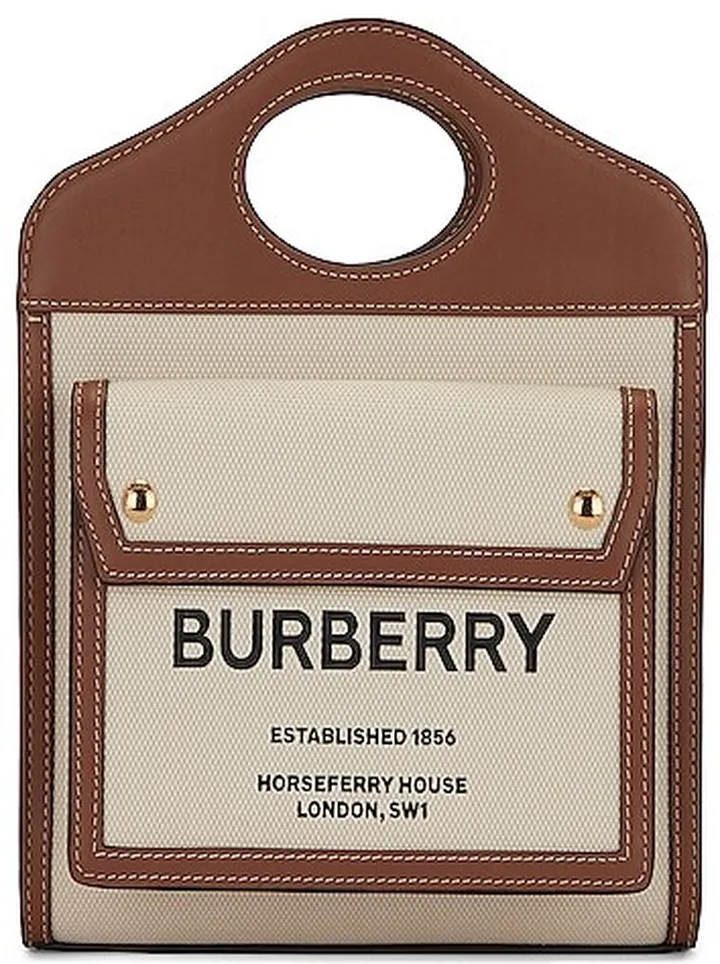 Burberry Canvas Pocket Bag in Neutral