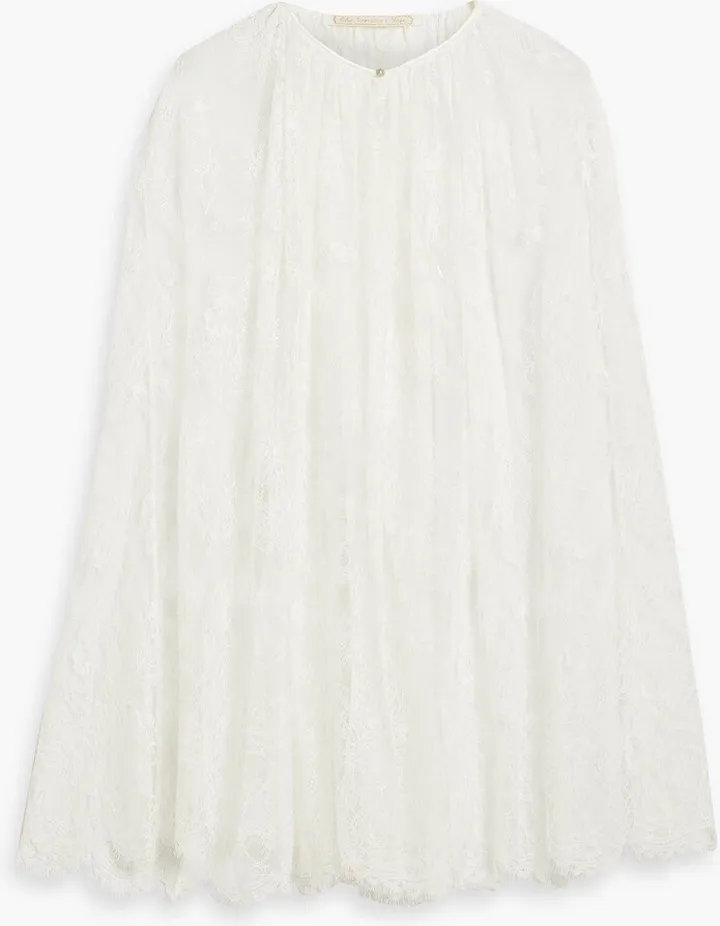 Chantilly lace cape