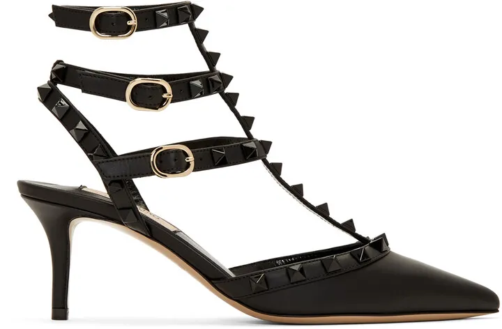 Valentino Garavani Black Rockstud Heels