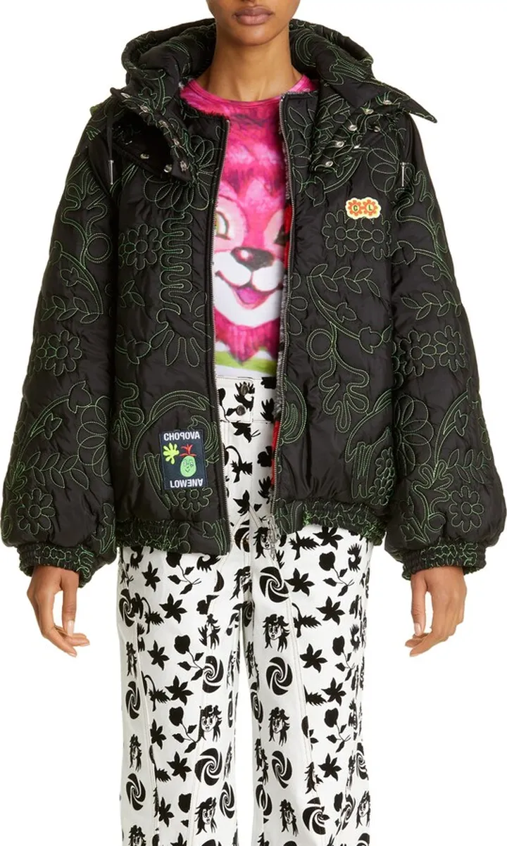 Floral Quilted Puffer Jacket