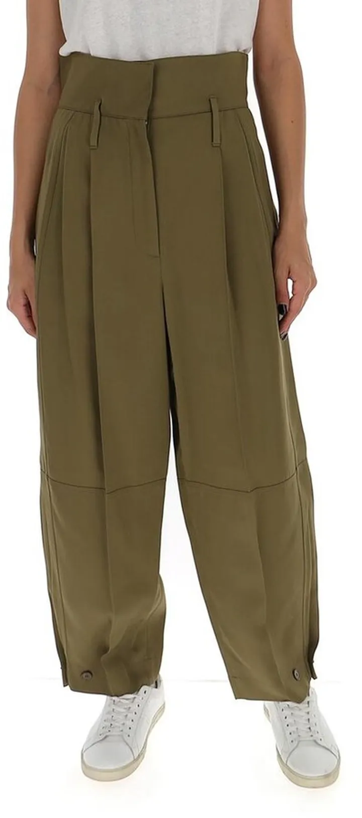 Givenchy High Waisted Military Trousers