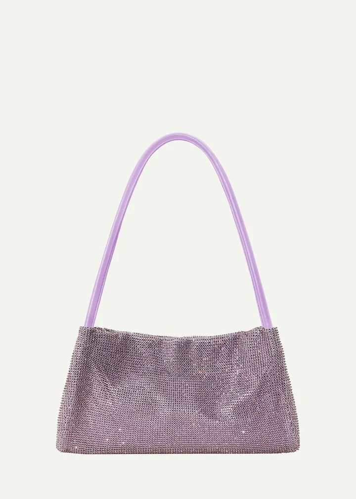 Penny Crystal Mesh Shoulder Bag