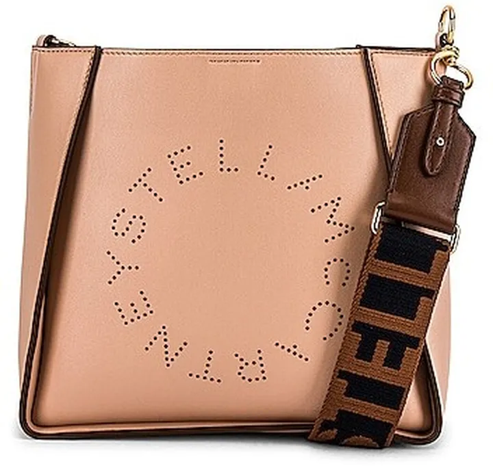 Stella McCartney Mini Logo Crossbody Bag in Mauve